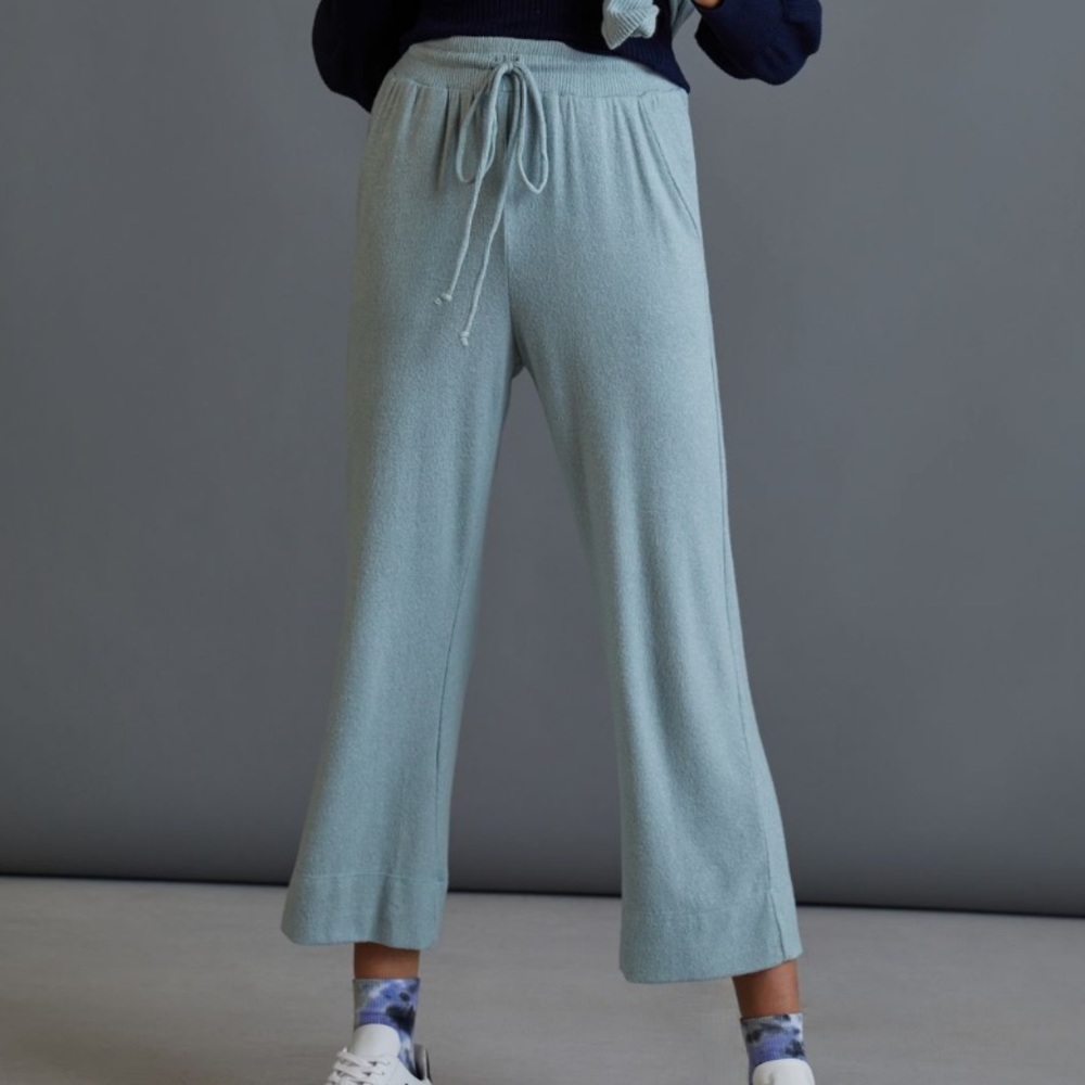 Anthropologie Anne Cozy Wide-Leg Pants